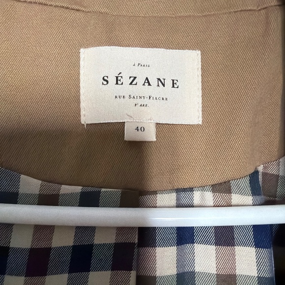 Sezane Clyde Coat Camel - Size 8 - Picture 2 of 2